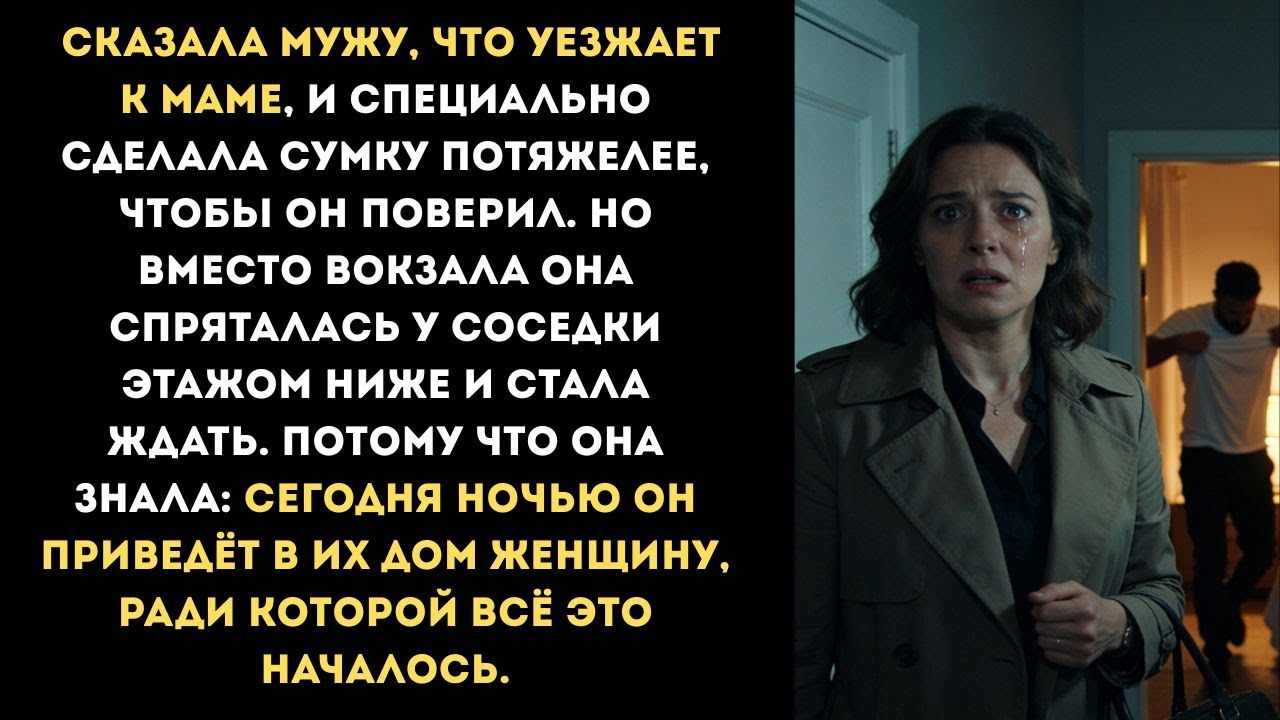 Муж был уверен, что жена уехала. А она вернулась в самый нужный момент