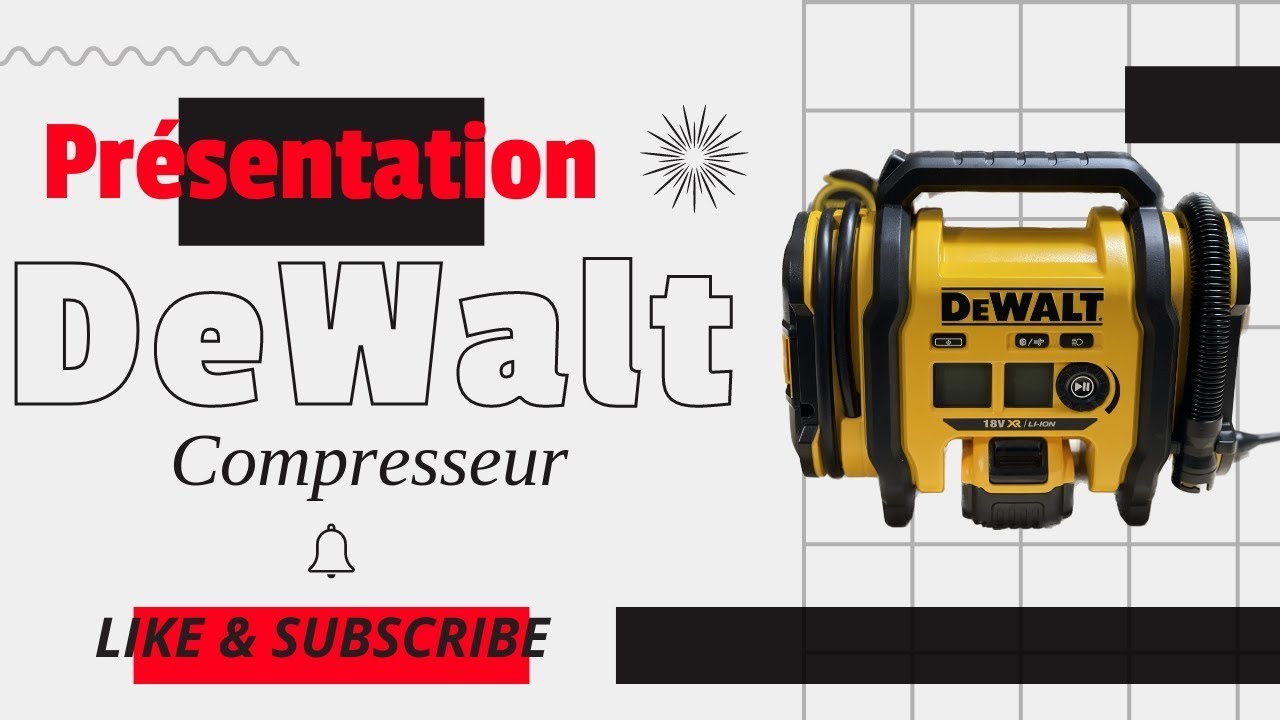 🟡 Представляем небольшой воздушный компрессор/насос DeWALT DCC018