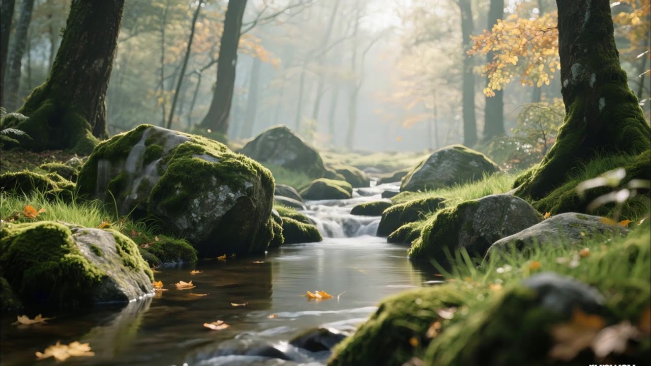 Gentle Piano Music & Water Sounds | Calm Your Mind and Meditate 🌹 Relaxing,Calm Music 4