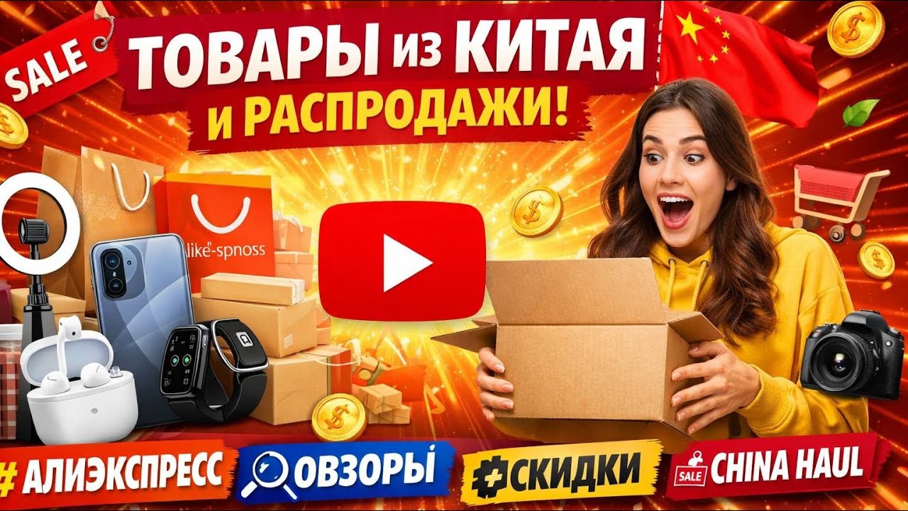 Офигенный обзор посылок с Китая. 15 посылок. 15 минут кайфа. #посылки #распродажа #москва #россия