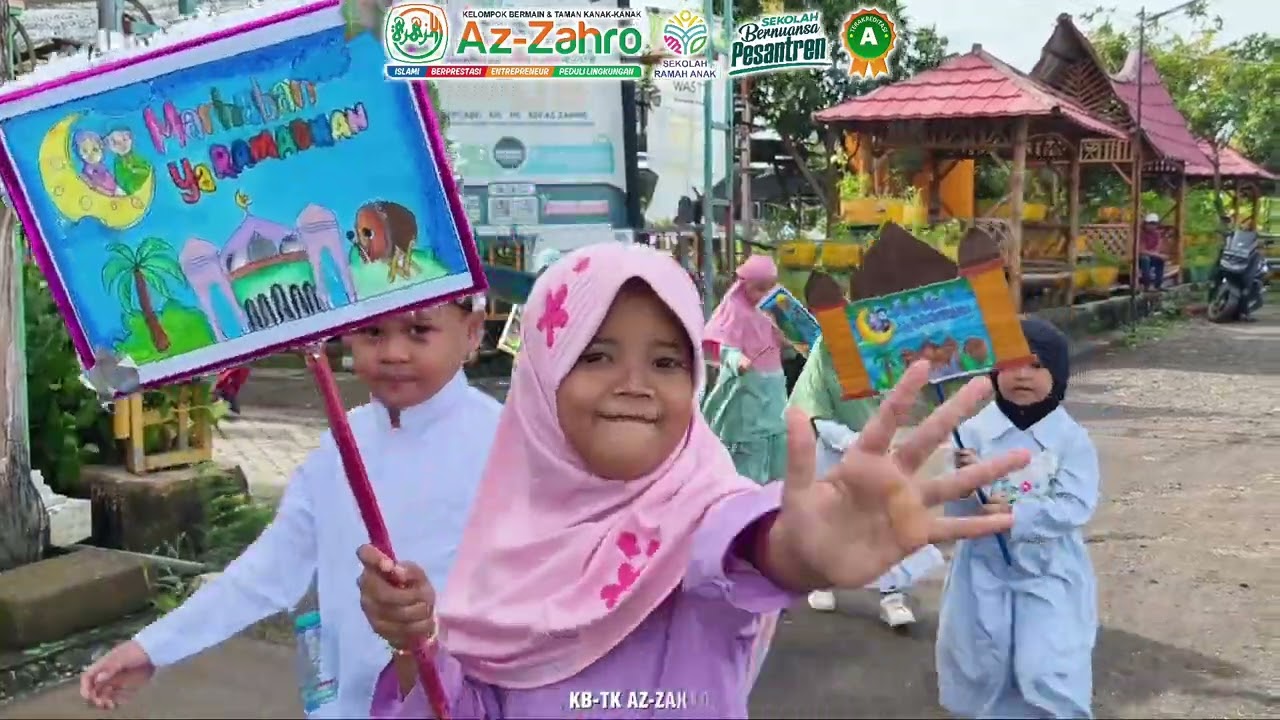 Pawai KB-TK AZ-ZAHRO Menyambut Bulan Suci Ramadhan