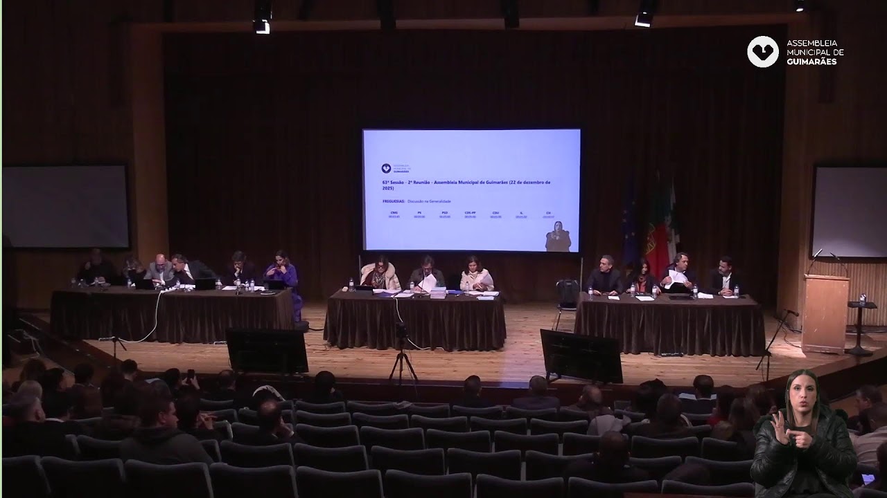 63ª Sessão (2ª reunião)  -  Assembleia Municipal de Guimarães (20  de dezembro  de 2025)