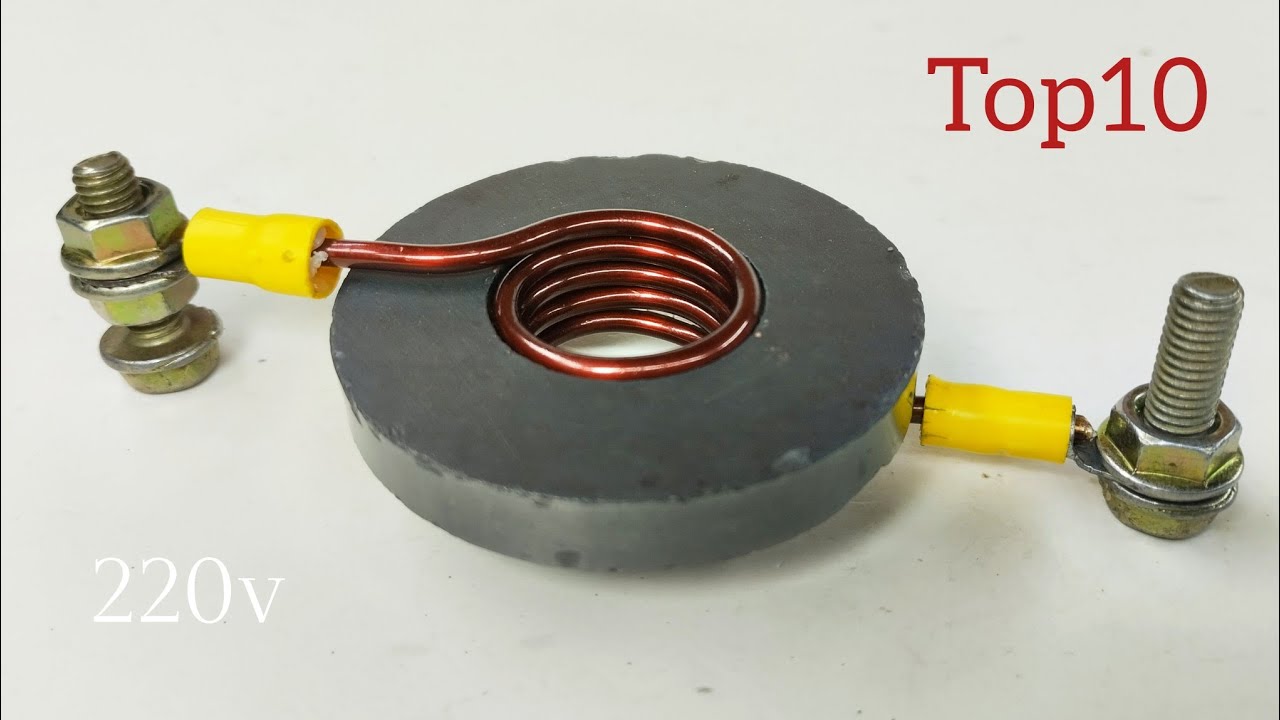Amazing Top 10 Electric Magnet Generator 220volt at Home with Coper wire Using Magnet