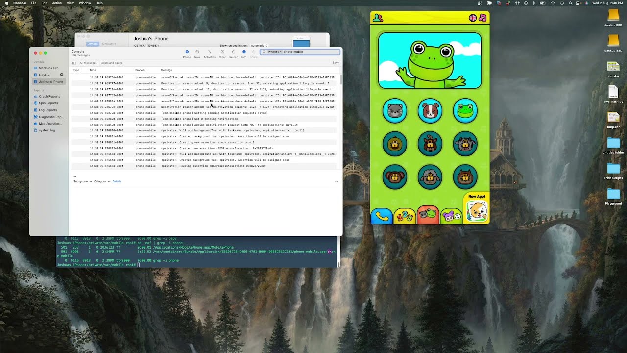 View iOS Application Logs Using Xcode