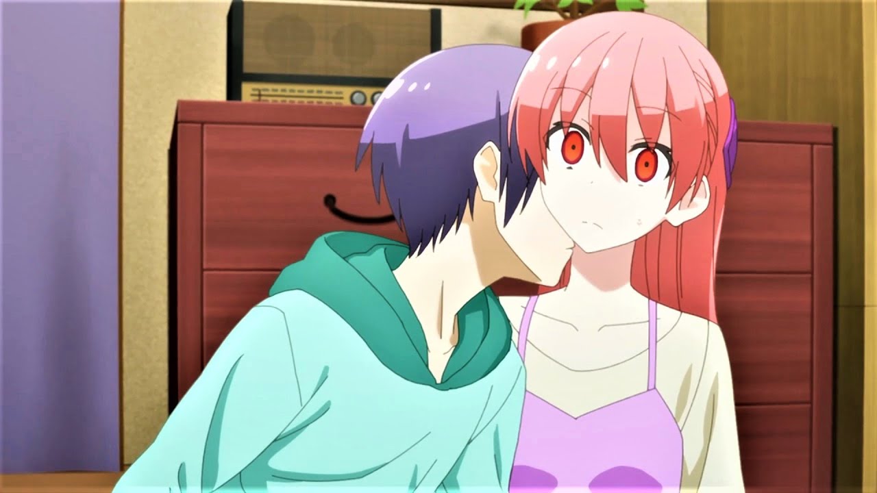 Nasa le da un ataque de besitos a Tsukasa | Tonikaku Kawaii 2nd Season