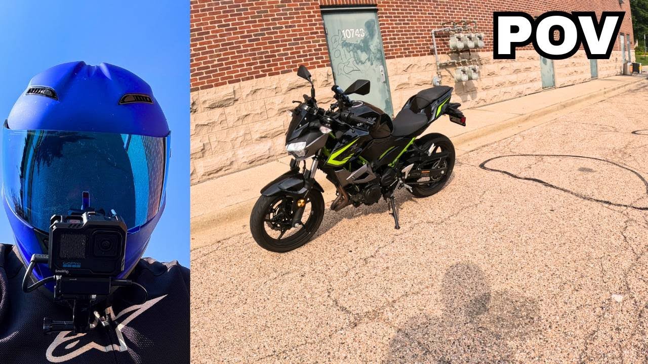 POV First Time Riding my Kawasaki Z400 Alone!