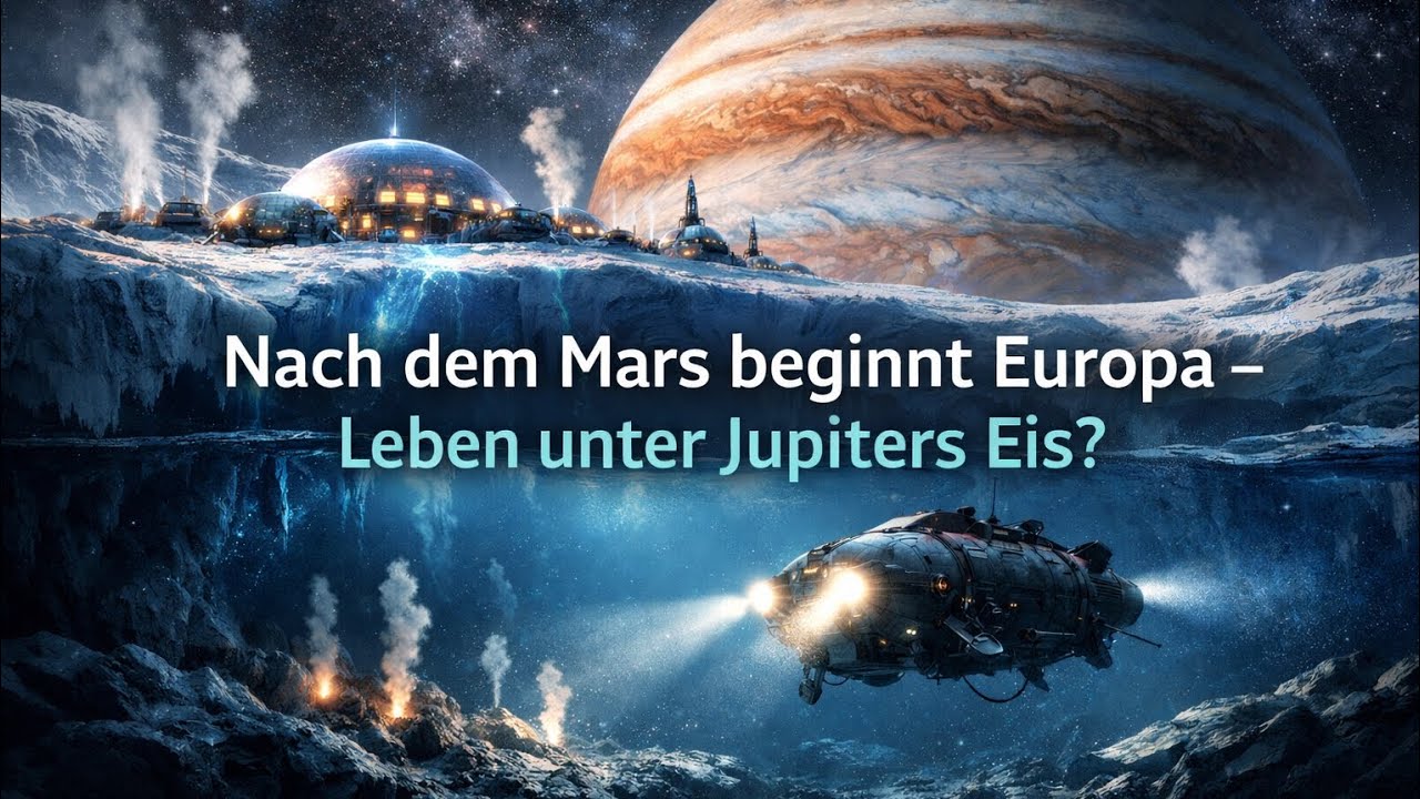 Nach dem Mars beginnt Europa &ndash; Leben unter Jupiters Eis? 🌍➡️🪐❄️🌊