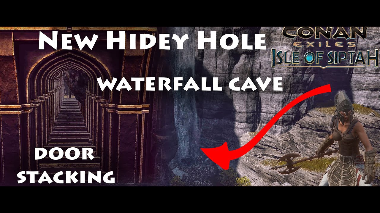 New Hidey Hole Waterfall Cave On Conan Exiles Isle Of Siptah