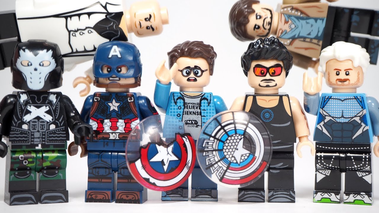 Lego Superhero Avengers Endgame Captain America Iron Man Spider Man Unofficial Lego Minifigures