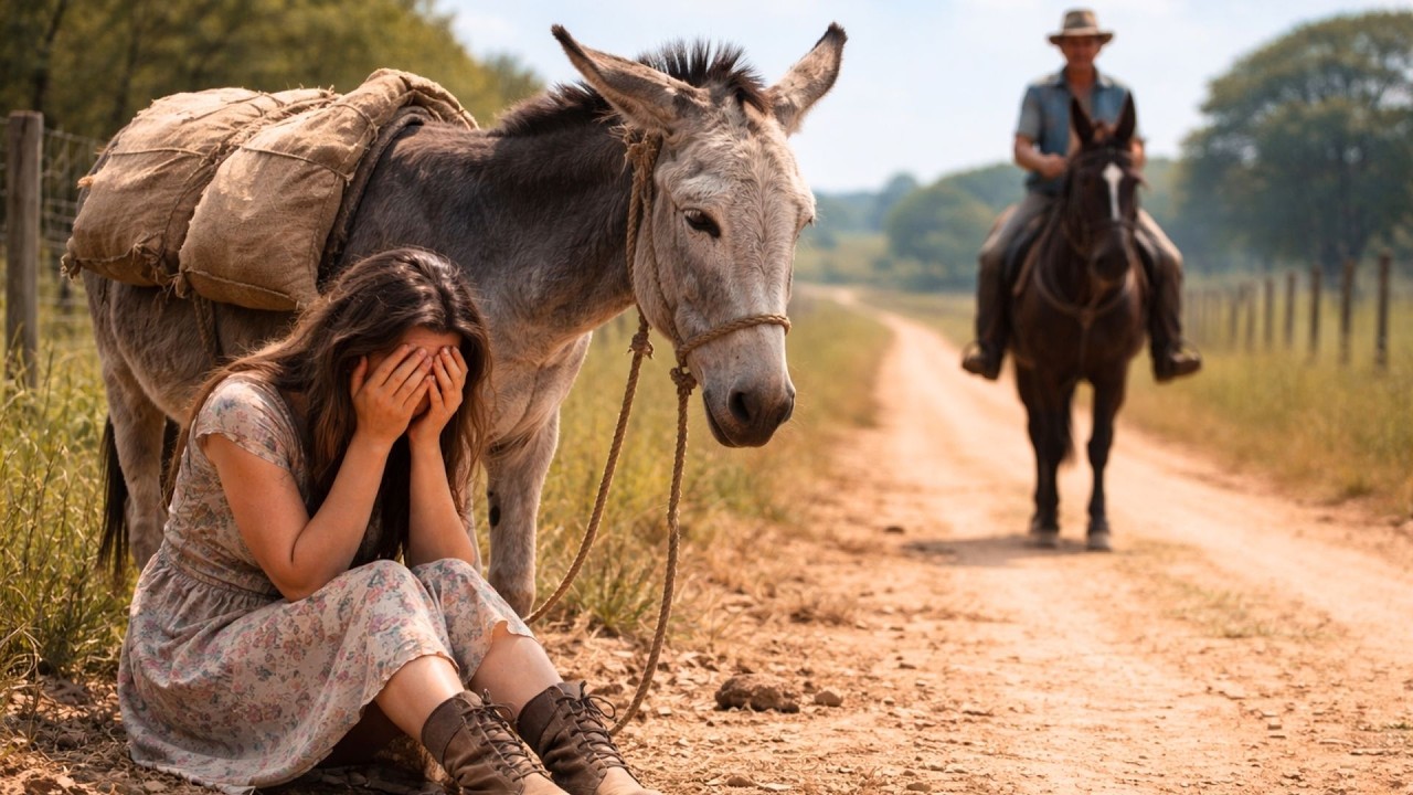 Fazendeiro viúvo vê mulher expulsa da fazenda levando apenas um BURRO velho...então ele faz isso...