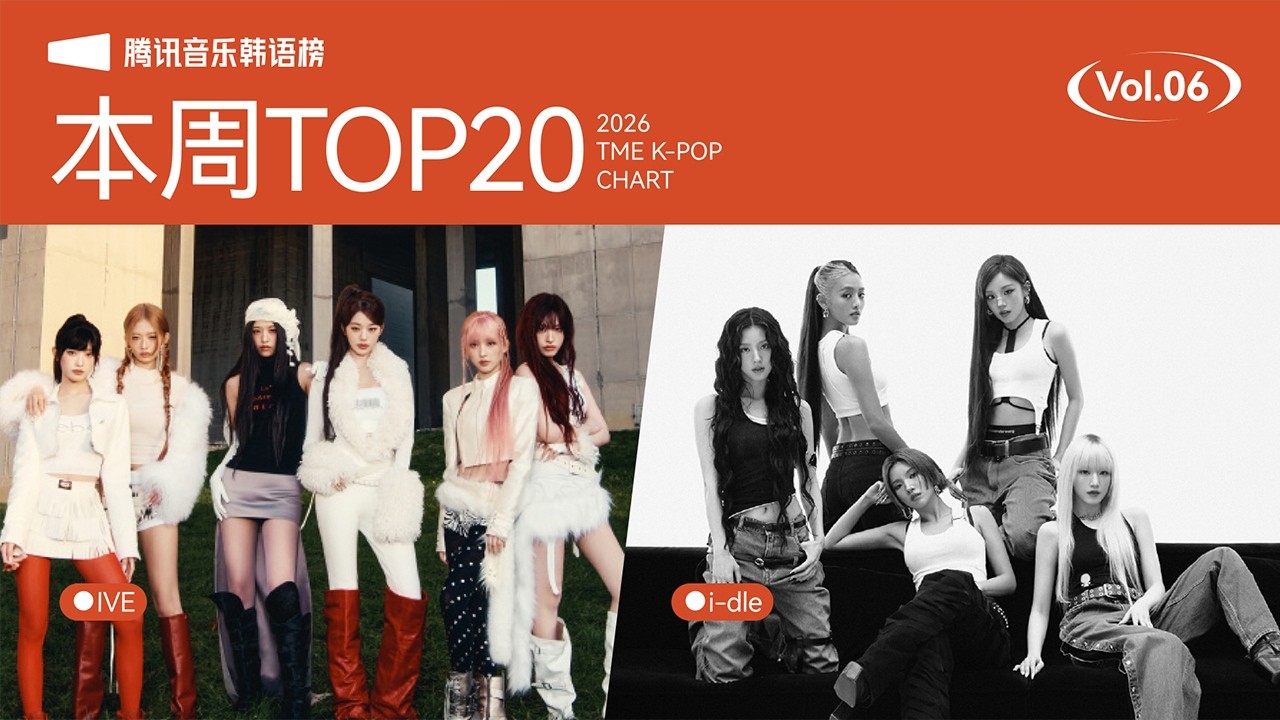 #腾讯音乐韩语榜 第6期TOP20 | #idle #Skaiwater 《Mono》夺冠；#GDRAGON 《TAKE ME》、#IVE 《BANG BANG》分别获得第二、三名 | TME腾讯音乐