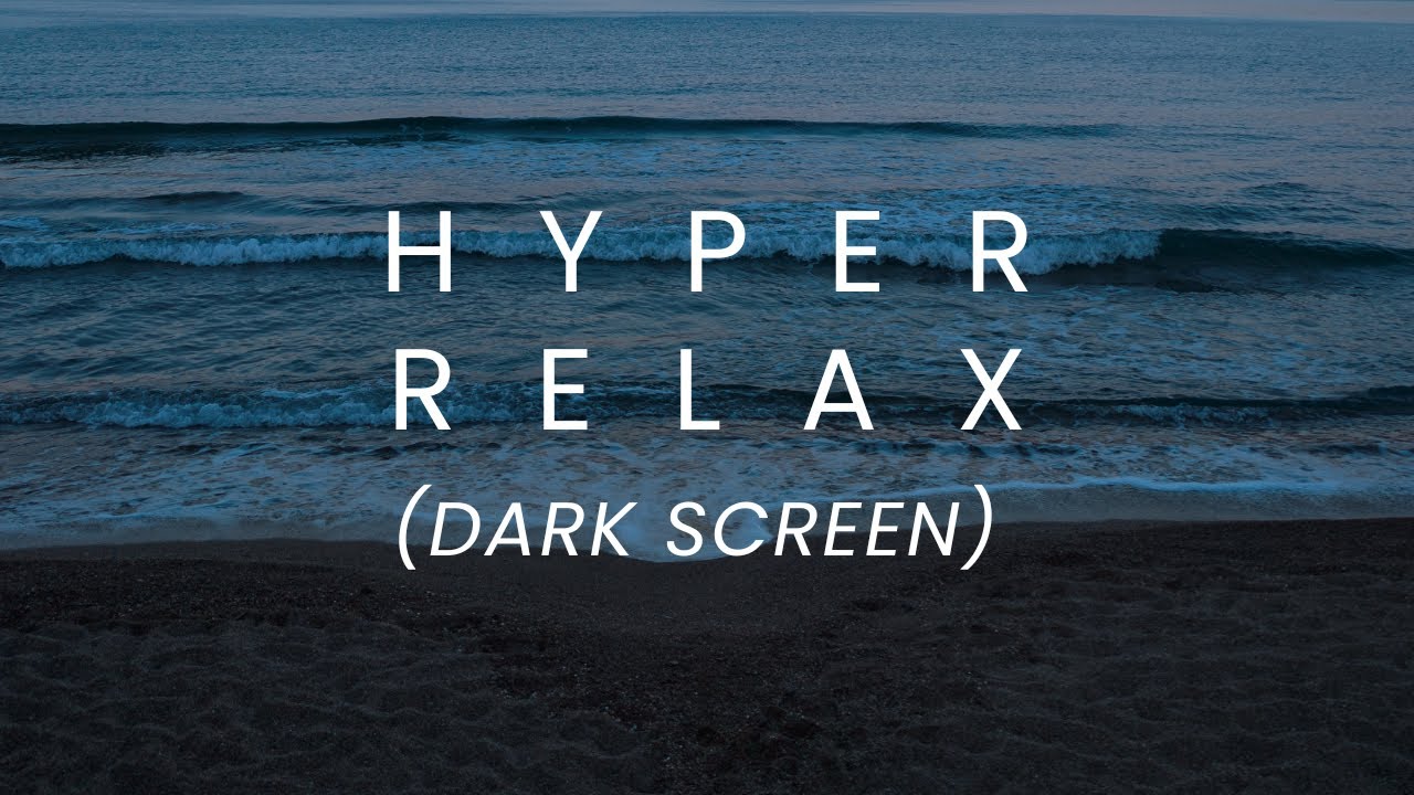 Ocean Waves for Anxiety Relief – Dark Screen