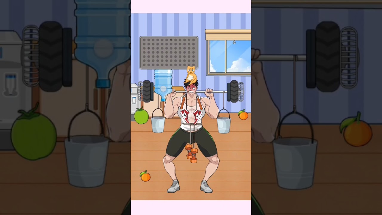 Help the boy showcase his strength...