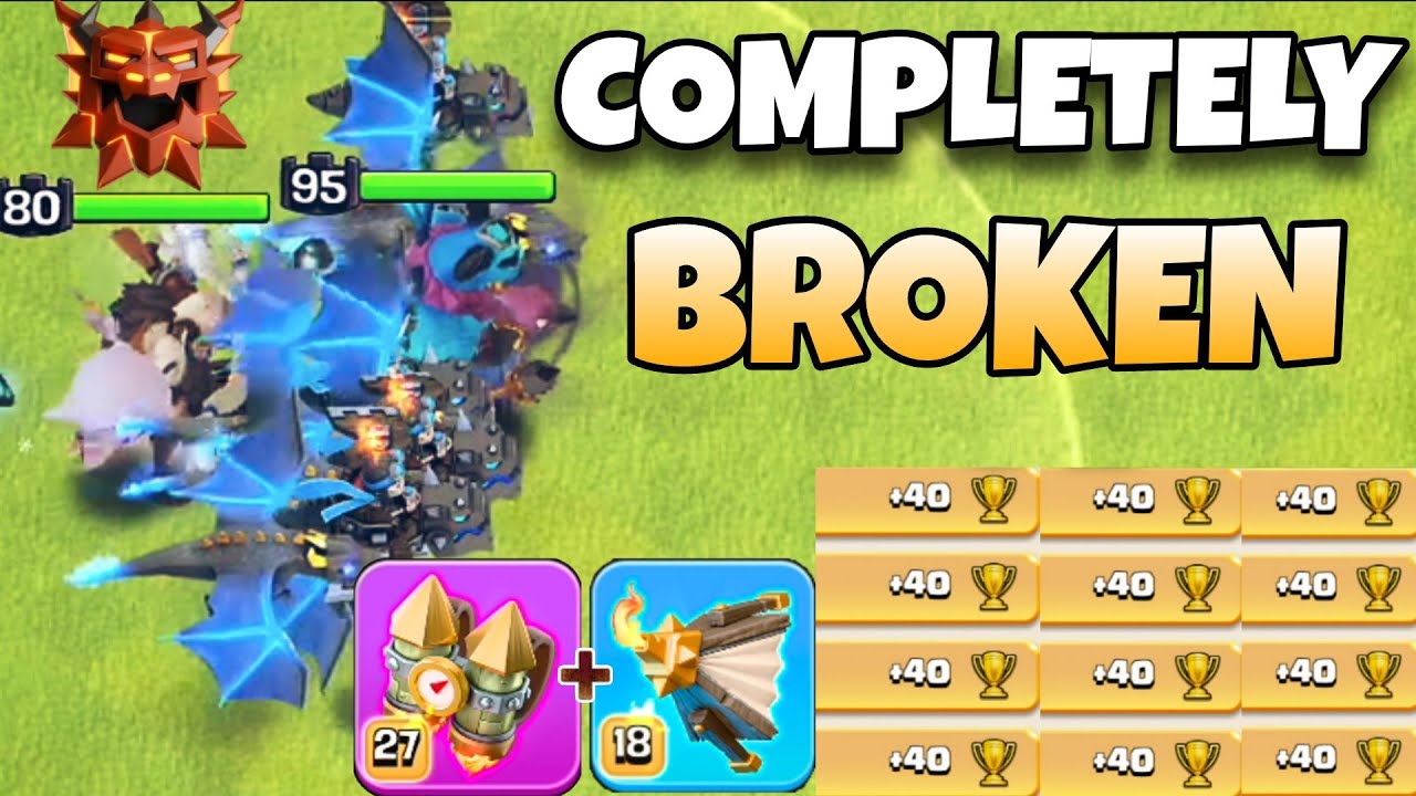 This Army CRUSHED Every Base EASY in Legend League ! Best th18 attack strategy in clash of clans