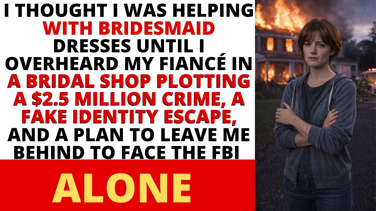 I Hid Behind Wedding Dresses and Heard My Fiancé Confess to a Million-Dollar Crime and Escape Plan