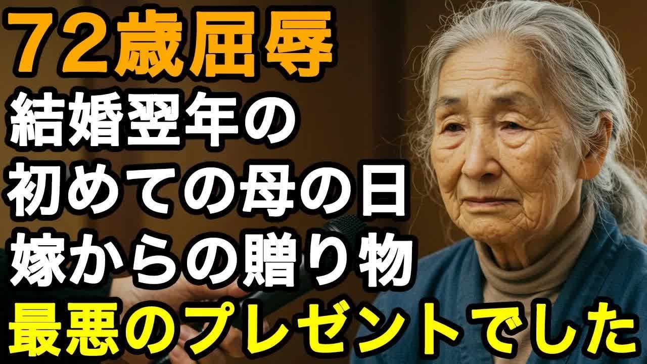 72歳の屈辱。息子の嫁から母の日に贈り物。これまで生きてきた中で最悪のプレゼントでした。あまりの内容に絶句   もう顔も見たくありません【60代以上の方へ⧸老後の幸せ⧸シニア】