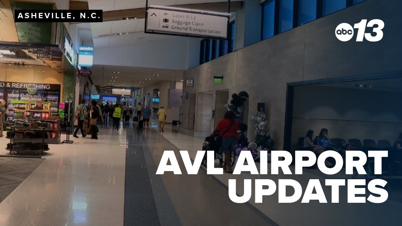 Passengers react to new terminal at Asheville Regional Airport in NC