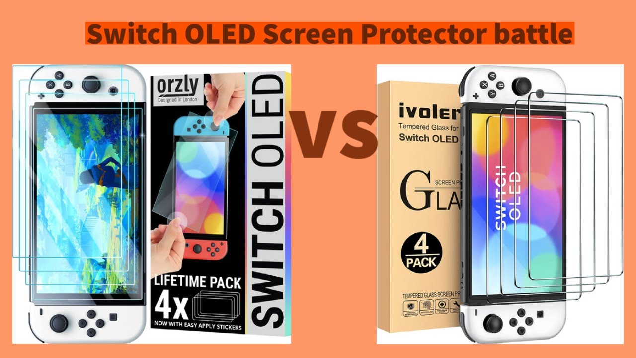 Switch OLED glass screen protector compression and application guide | IVOLER VS ORZLY