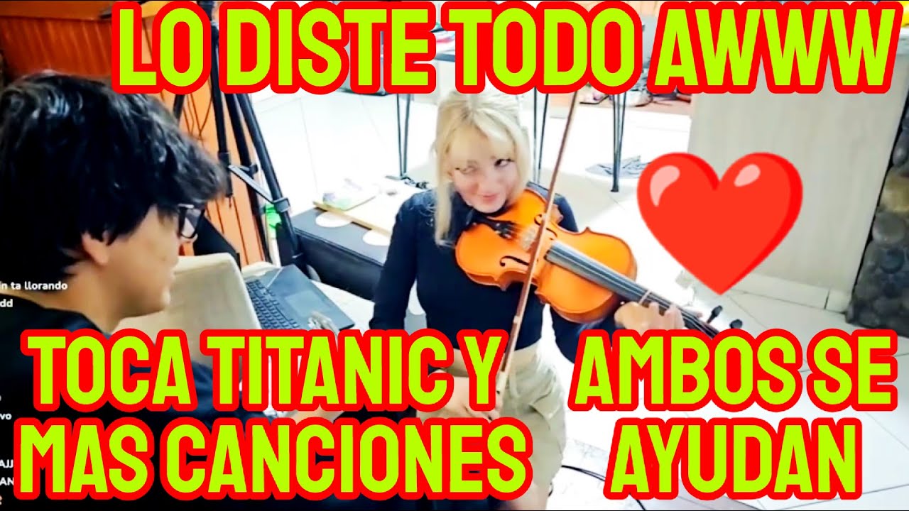 SYLVEE TOCA EL VIOLÍN PARA DAARICK Y EL PARA ELLA + ELLA LE PIDE HACER UN TIKTOK Y DAARICK ... XD