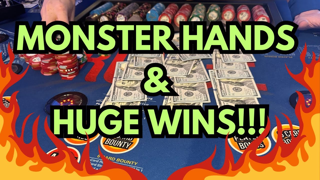 OUR TOP 3 CARD POKER VIDEOS OF 2024! STRAIGHT FLUSHES, QUADS, PROGRESSIVE WIN!