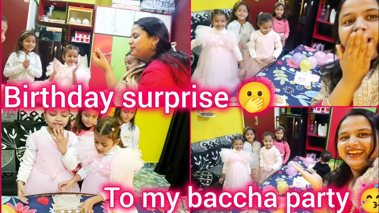 Baccho ne diya birthday surprise 🎁🫢 | New year+birthday celebration | ye hota hai real wala surprise