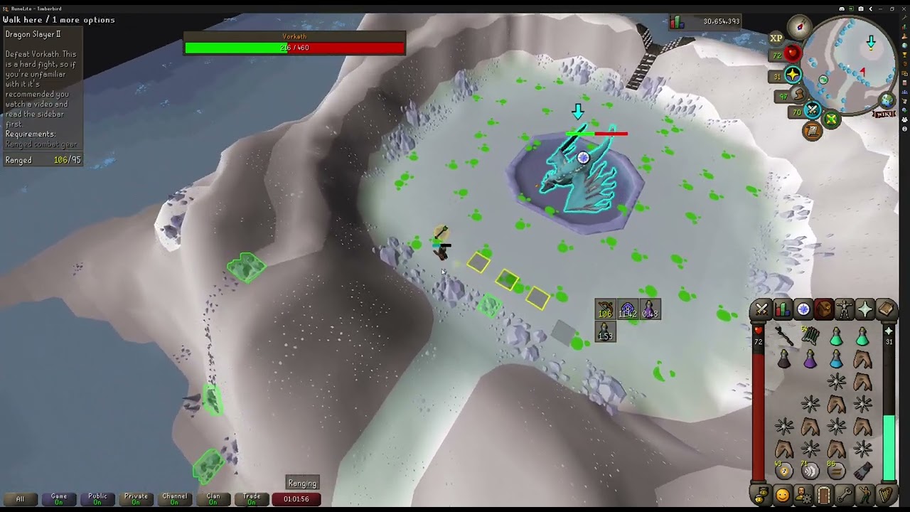 OSRS Vorkath fight for Dragon Slayer 2