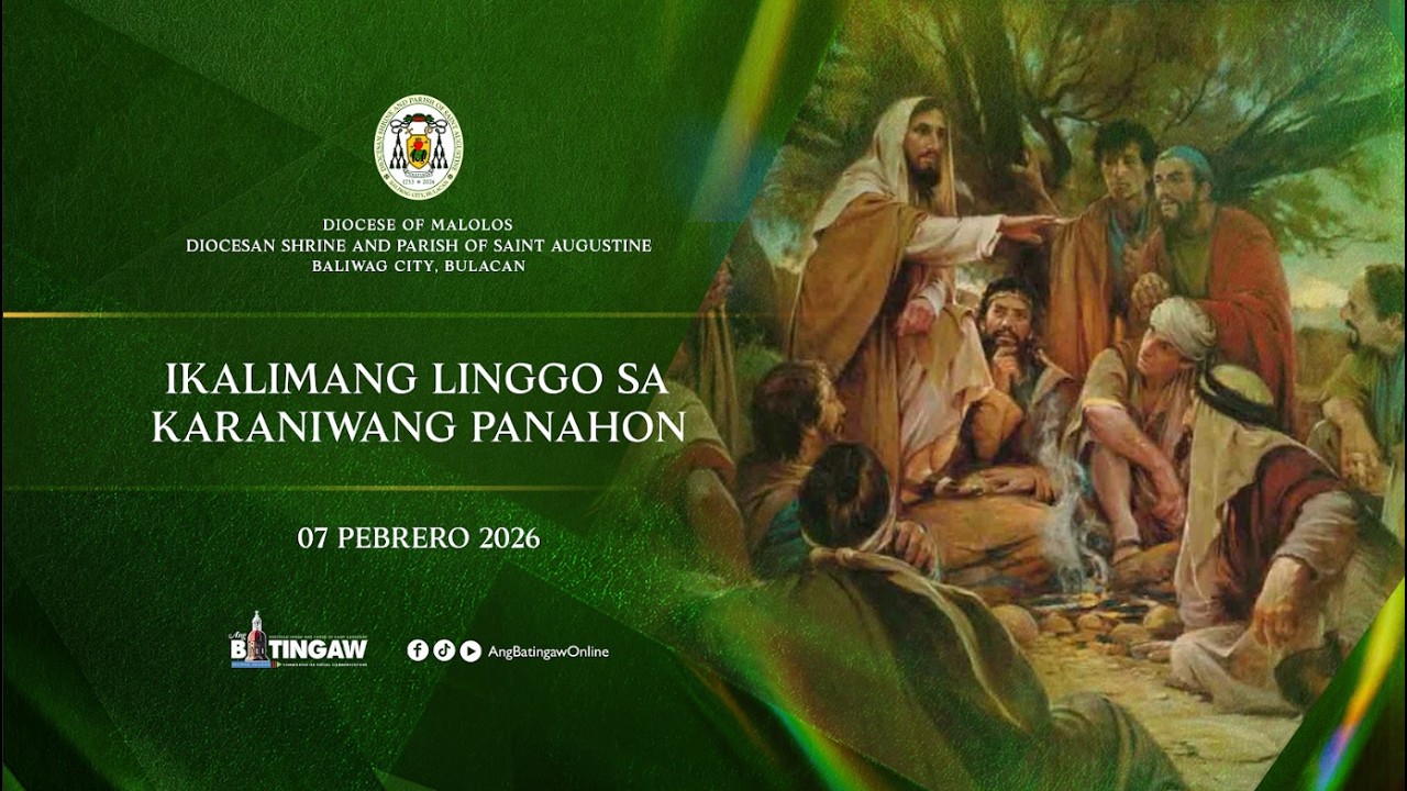 02.08.2026 | BANAL NA MISA | 5:30 PM | Dambana ni San Agustin de Baliwag