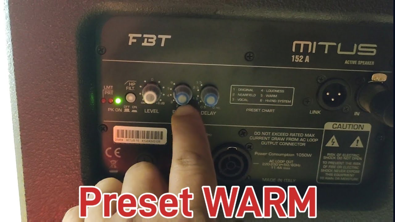 FBT Mitus 152A ( Preset WARM )