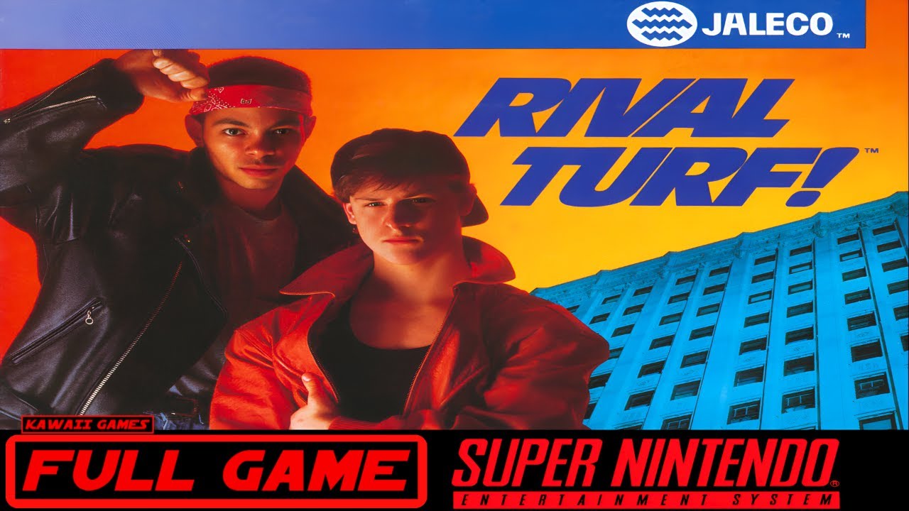 Rival Turf! [SNES] Gameplay Walkthrough FULL GAME [4K60ᶠᵖˢ🔴]