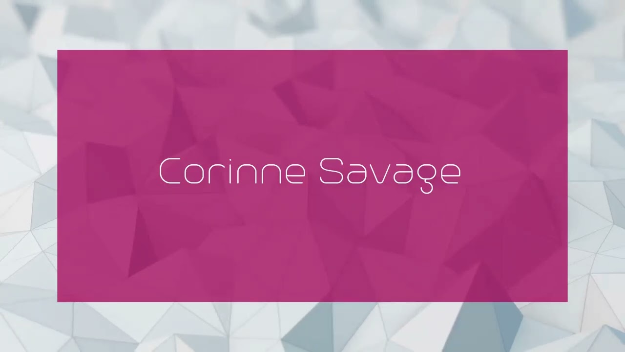 Corinne Savage - appearance