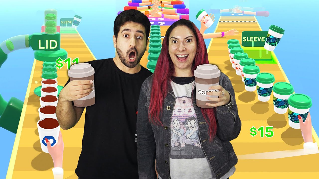 CAFÉ vs MILKSHAKE na INCRÍVEL CORRIDA do Coffee Stack