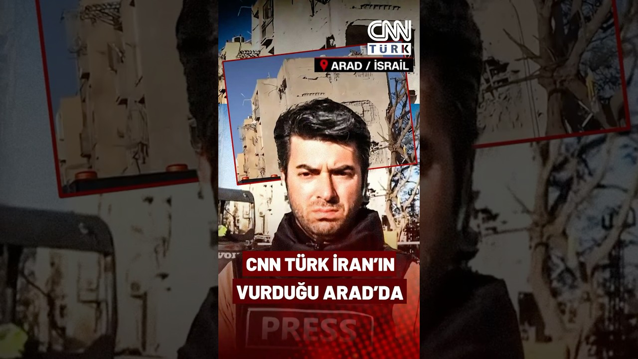 İşte İsrail'de İran F&uuml;zelerinin D&uuml;şt&uuml;ğ&uuml; O Nokta! CNN T&Uuml;RK İran'ın Vurduğu Arad'da Yıkımı G&ouml;r&uuml;nt&uuml;ledi