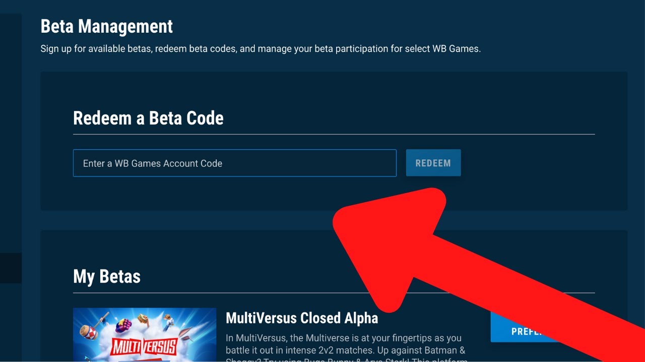 How to Redeem Multiversus Beta Code