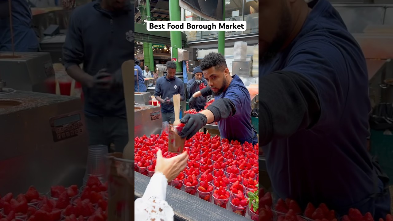 Here&rsquo;s the best food at London&rsquo;s Borough Market PT.1 #food #london