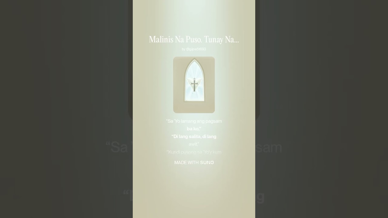 Malinis Na Puso  Tunay Na Pagsamba