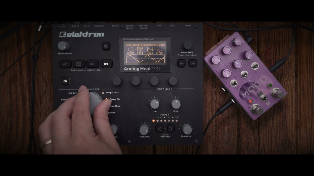 Chase Bliss Mood mk2 into Elektron Analog Heat mk2