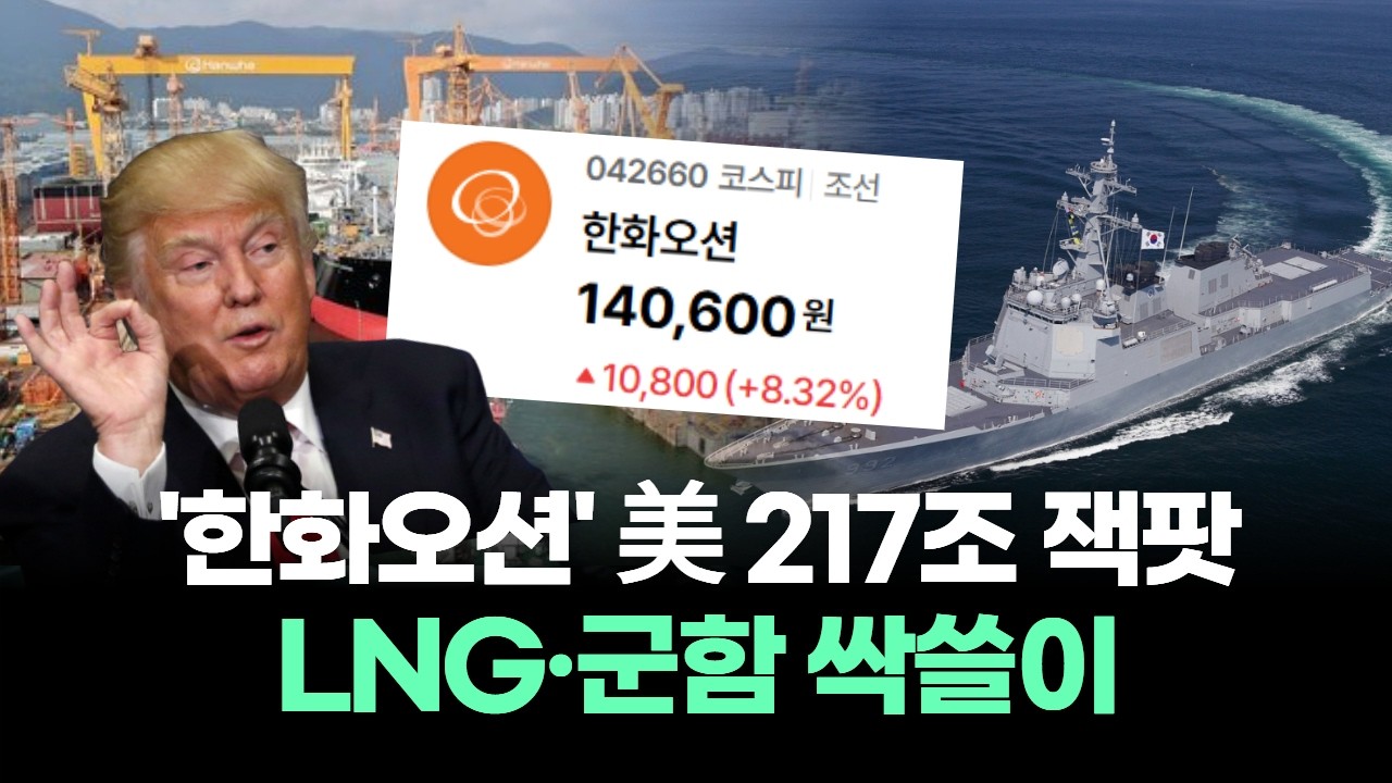 한화오션 폭등! 美 ‘해양 행동계획’이 쏘아 올린 조선 슈퍼사이클