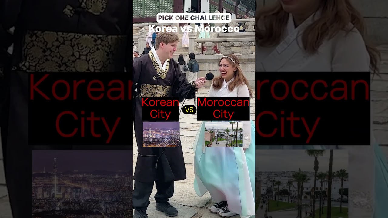 Korea vs Morocco: Pick One Challenge #pickone #morocco #korea #culture #food #challenge #kpop
