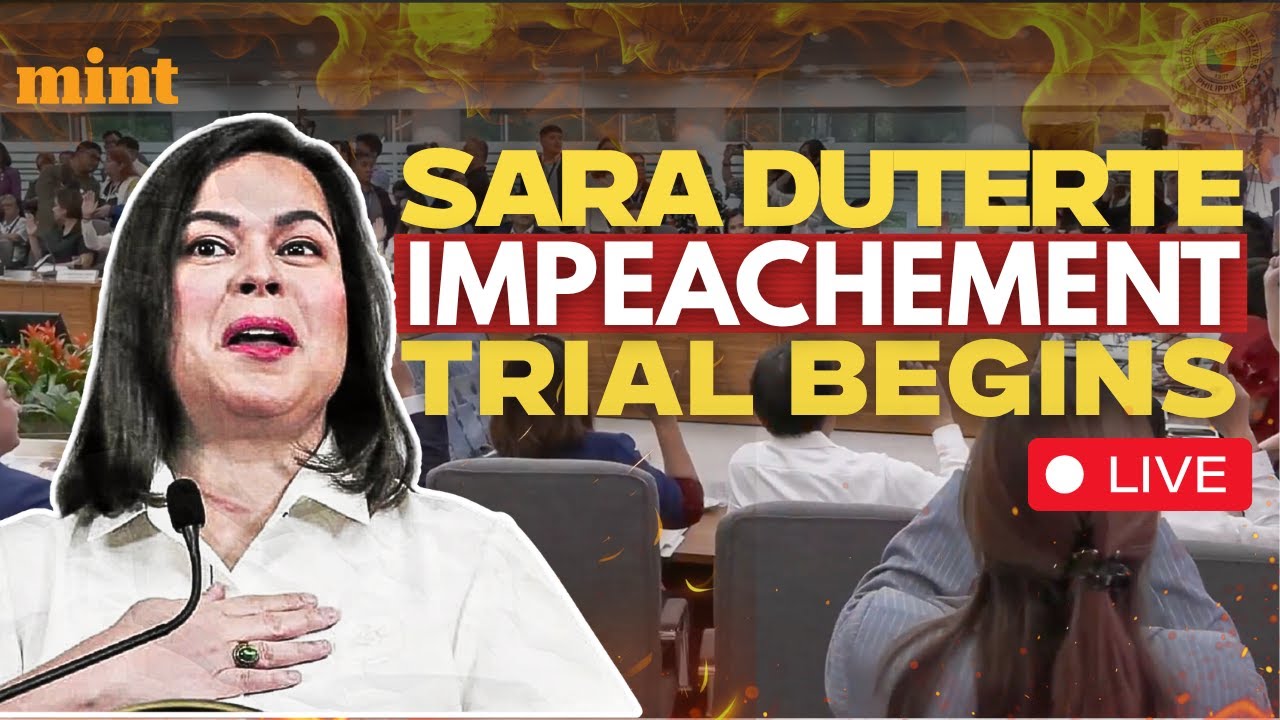 Live: VP Sara Duterte Faces Impeachment Hearing | Philippines News | Duterte Impeachment News LIVE