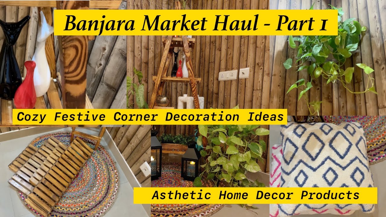 Banjara Market Gurgaon Haul 📸 Living Room Makeover Ideas | Amazon Meesho products available here