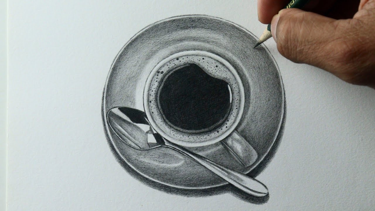 Como desenhar uma Xícara de café PASSO A PASSO narrado