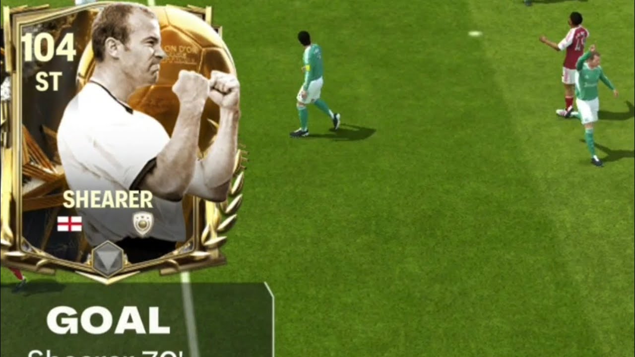 Alan Shearer review 🌉⚽⚫⚪🦅 one of the greatest strikers in premier league history #fcmobile #shearer