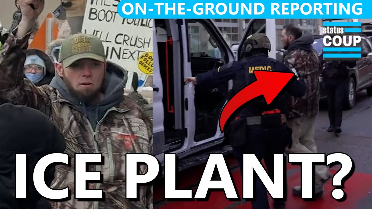 Are Cops Placing UNDERCOVER PLANTS Pretending to Be ICE Protesters?