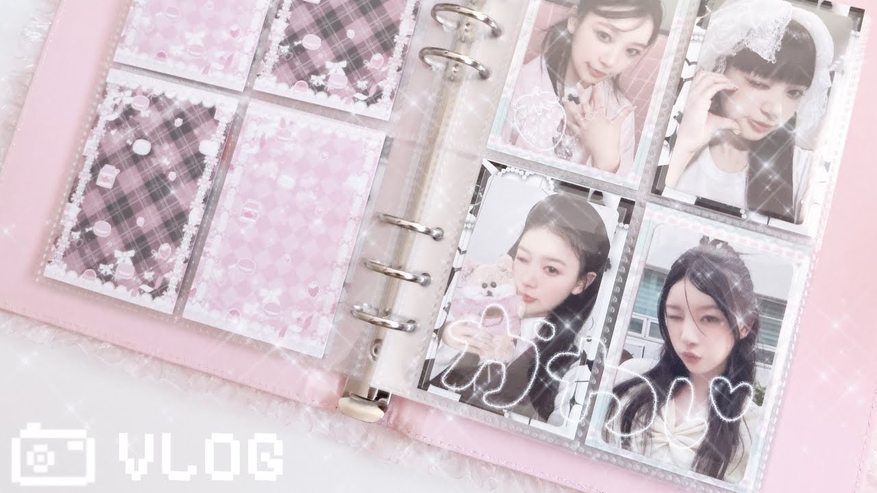 [ gllit-LOG 2 ] new illit binder | reorganizing my photocards | chat with me video