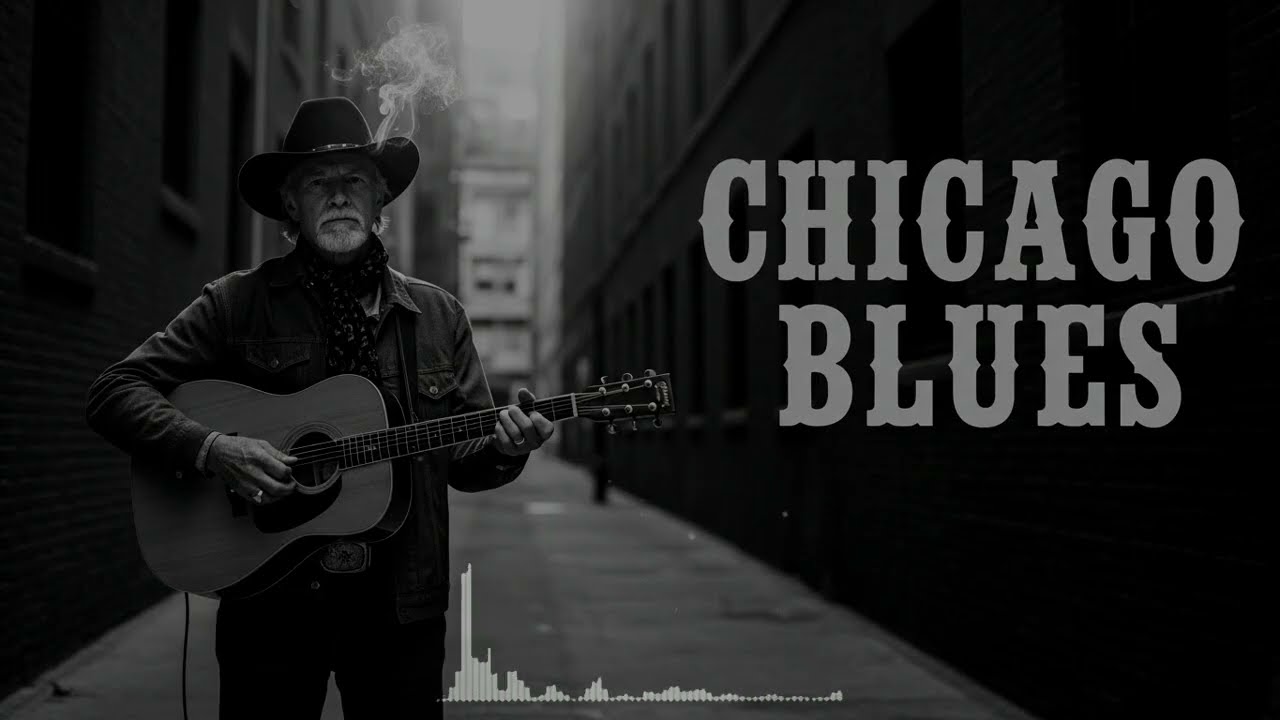 Deep Chicago Blues Jam Strong Guitar Rhythm Authentic Urban Mood Perfect for Relaxed Nights