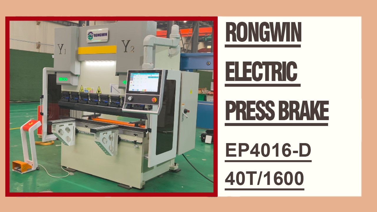 RONGWIN EP4016-D 40T/1600 4 Axis EASYCAT ET16 CNC Controller Full Servo Electric Press Brake Machine
