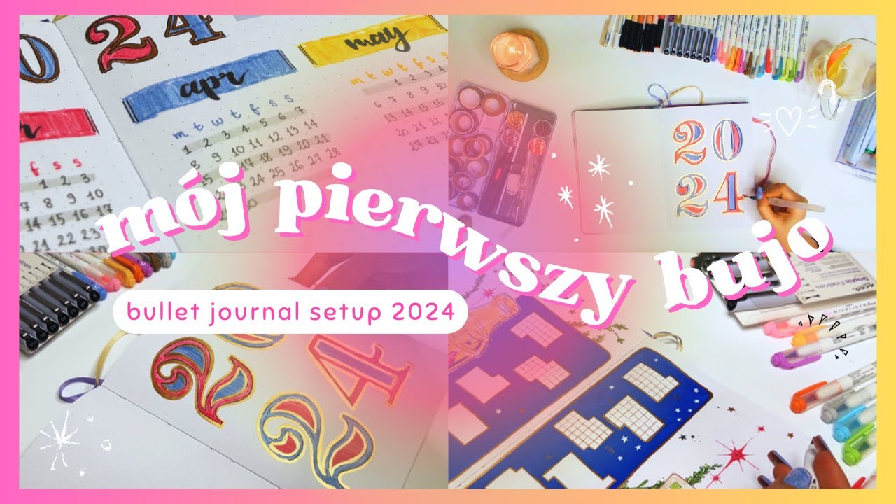 Mój pierwszy bullet journal✨ - bujo 2024 setup #1