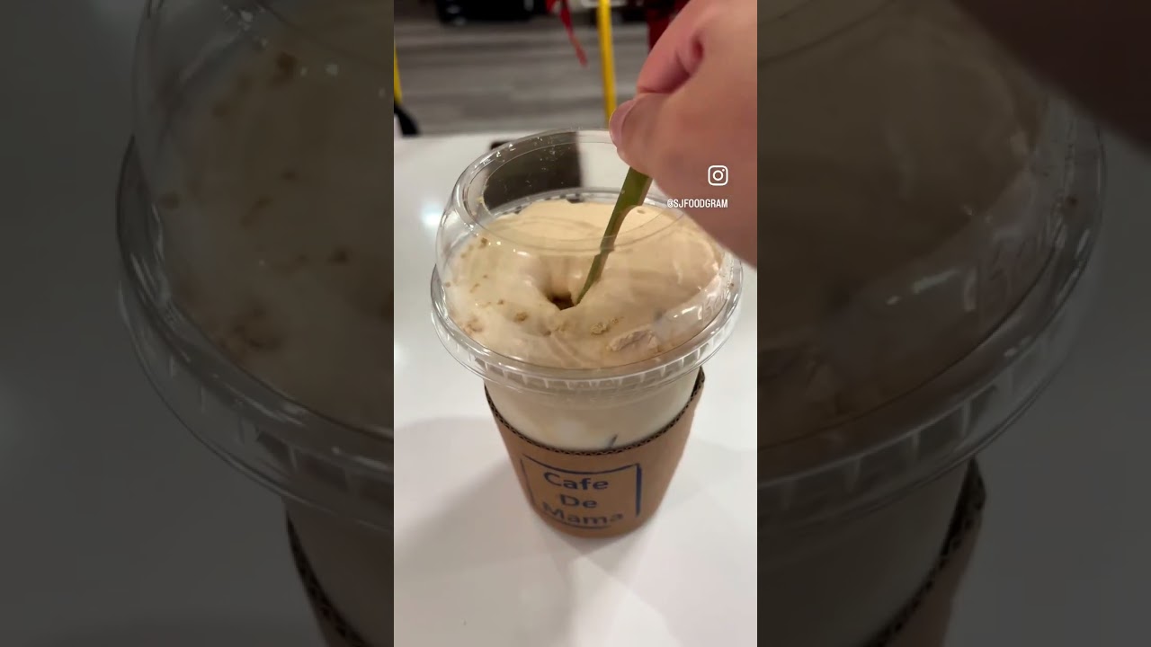 Injeolmi mochi latte #shorts #foodshorts