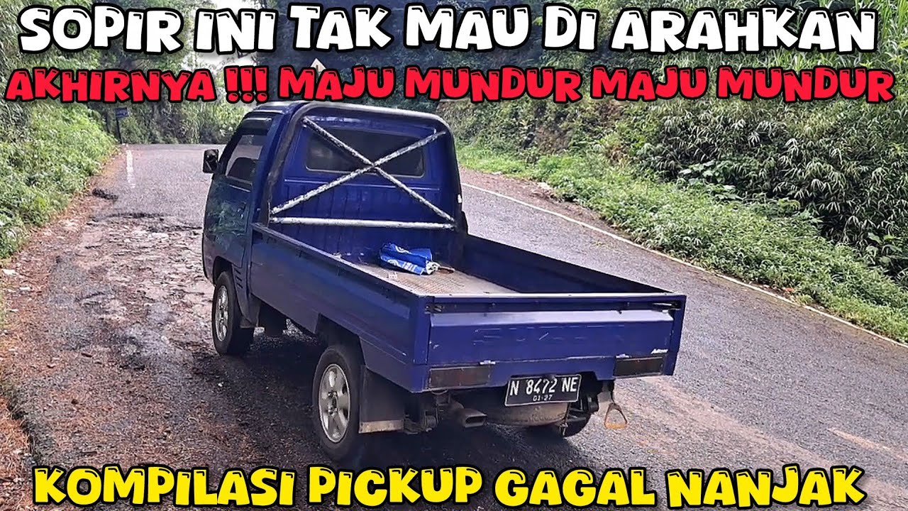 KOMPILASI PICKUP KESULITAN MELEWATI TANJAKAN TUNGGANGAN  ‼️FULL SELIP
