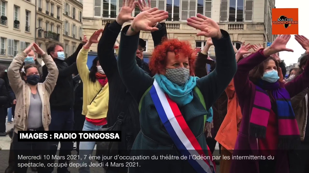 10/03/2021, 7ème jour d’occupation du théâtre de l’Odéon par les intermittents du spectacle à Paris